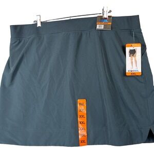 32 Degrees Cool Womens XXL Smoke Green Skort NWT Stretch Lightweight Side Slits